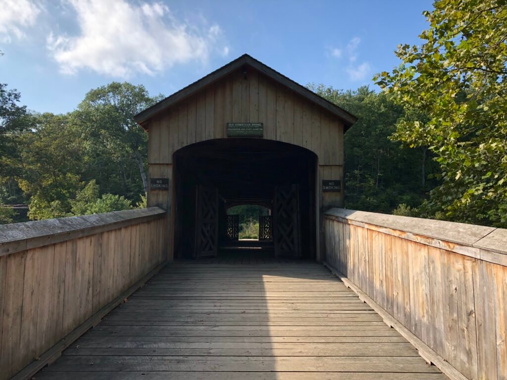 Long View of Comstock Covered Bridge