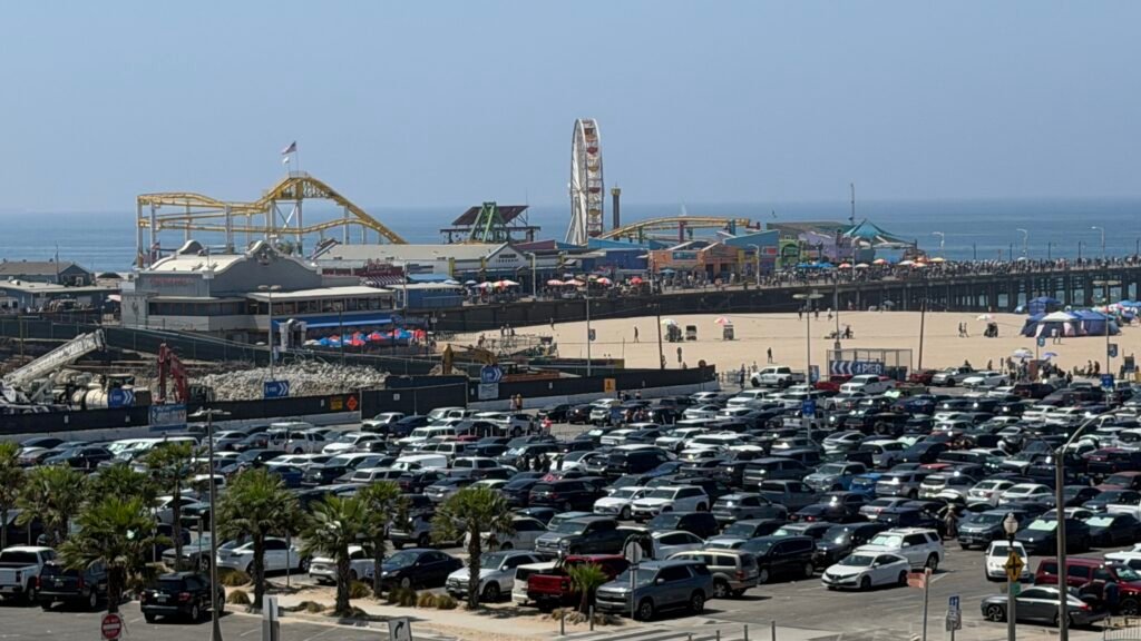 Santa Monica Pier in the Distance