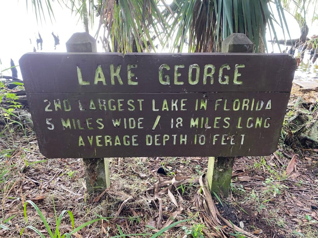 Sign for Lake George Trail at Silver Glen Springs