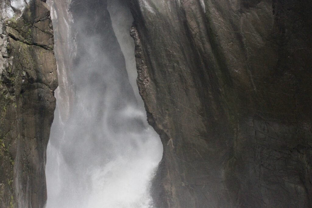 Water Coming Down at Box Canyon Falls