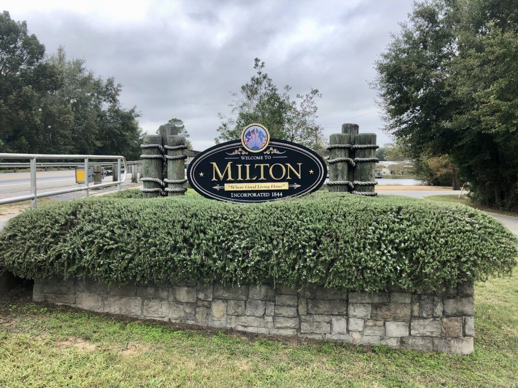 City of Milton Sign