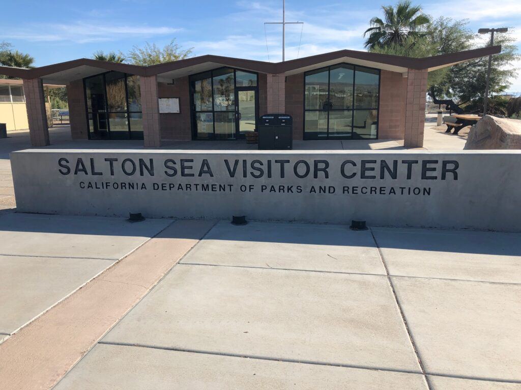 Salton Sea State Recreation Visitor Center Sign