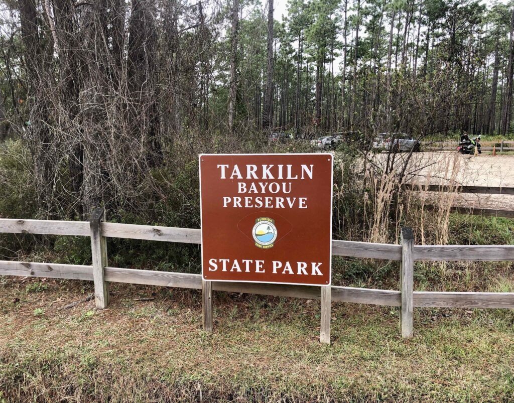 Tarkiln Bayou Preserve State Park Sign