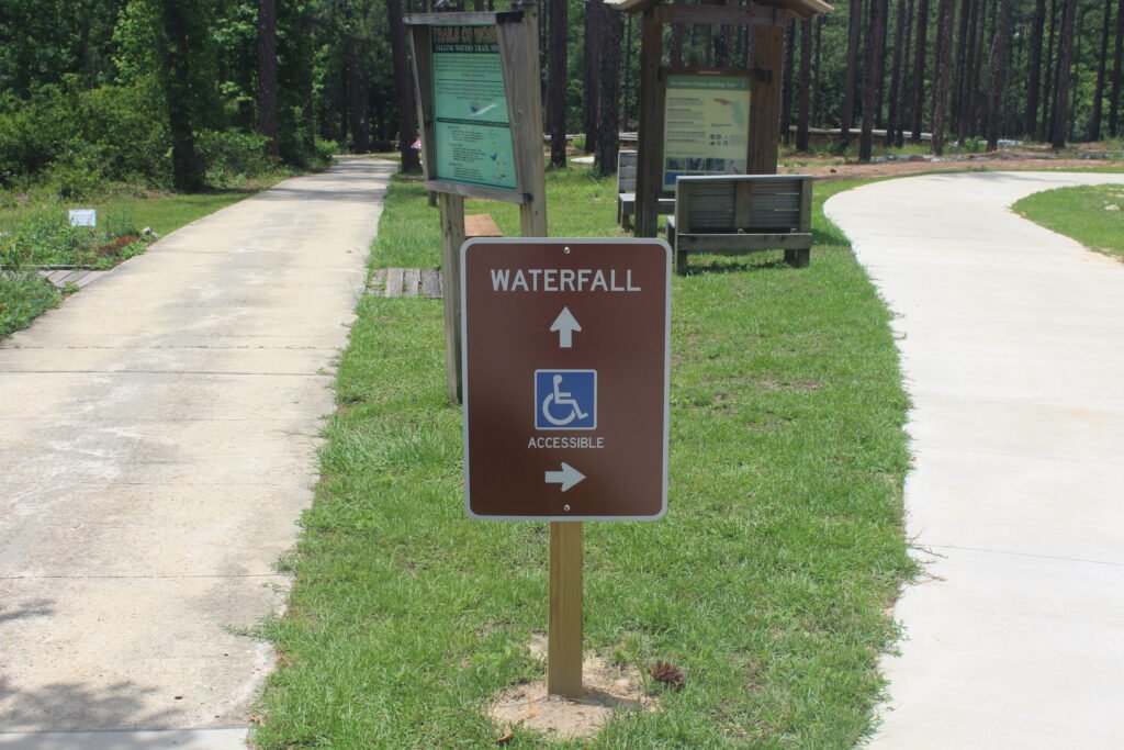 Falling Waters State Park Waterfall Sign