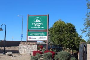 Colorado River State Historic Park Sign