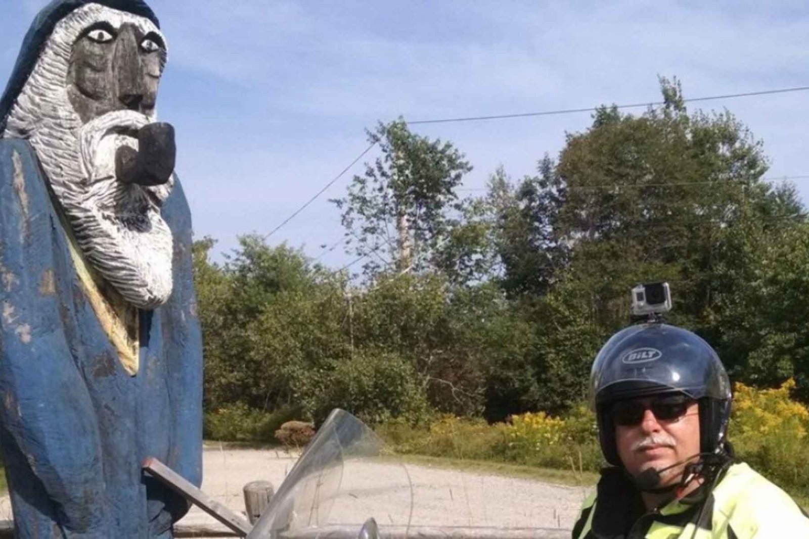 Carving of a Fisherman