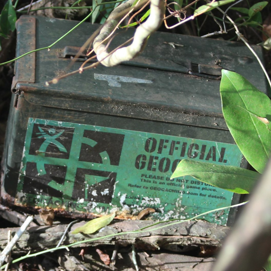 Large geocache Container Photo