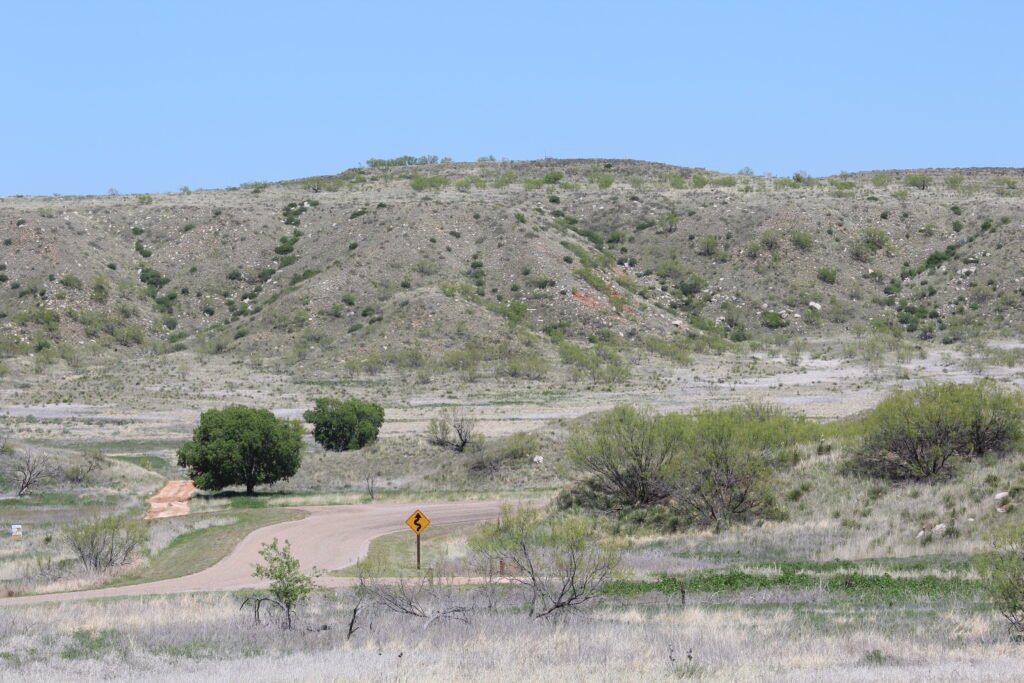 Distance View from the Road at Alibates Flint Quarries