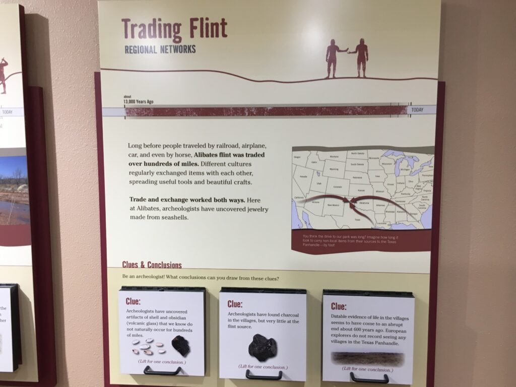 Sign for Trading Flint at Alibates Flint Quarries
