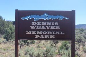 Dennis Weaver Memorial Park Sign