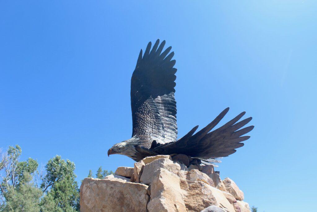 Wooden Carving of an Eagle