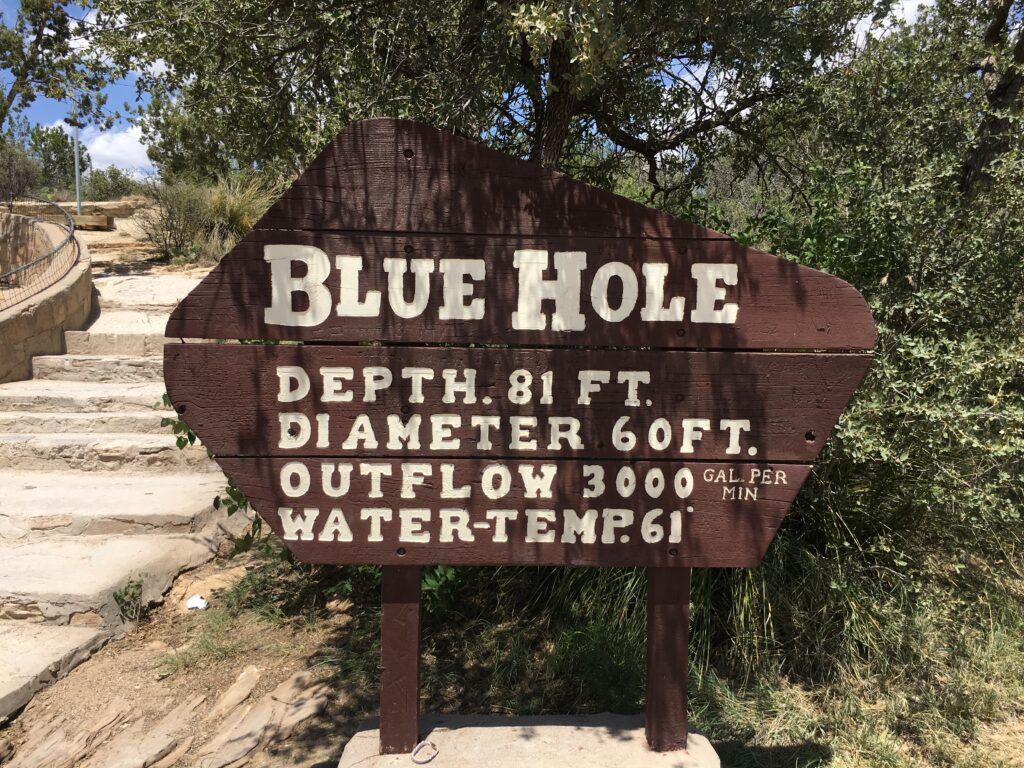 Blue Hole Sign