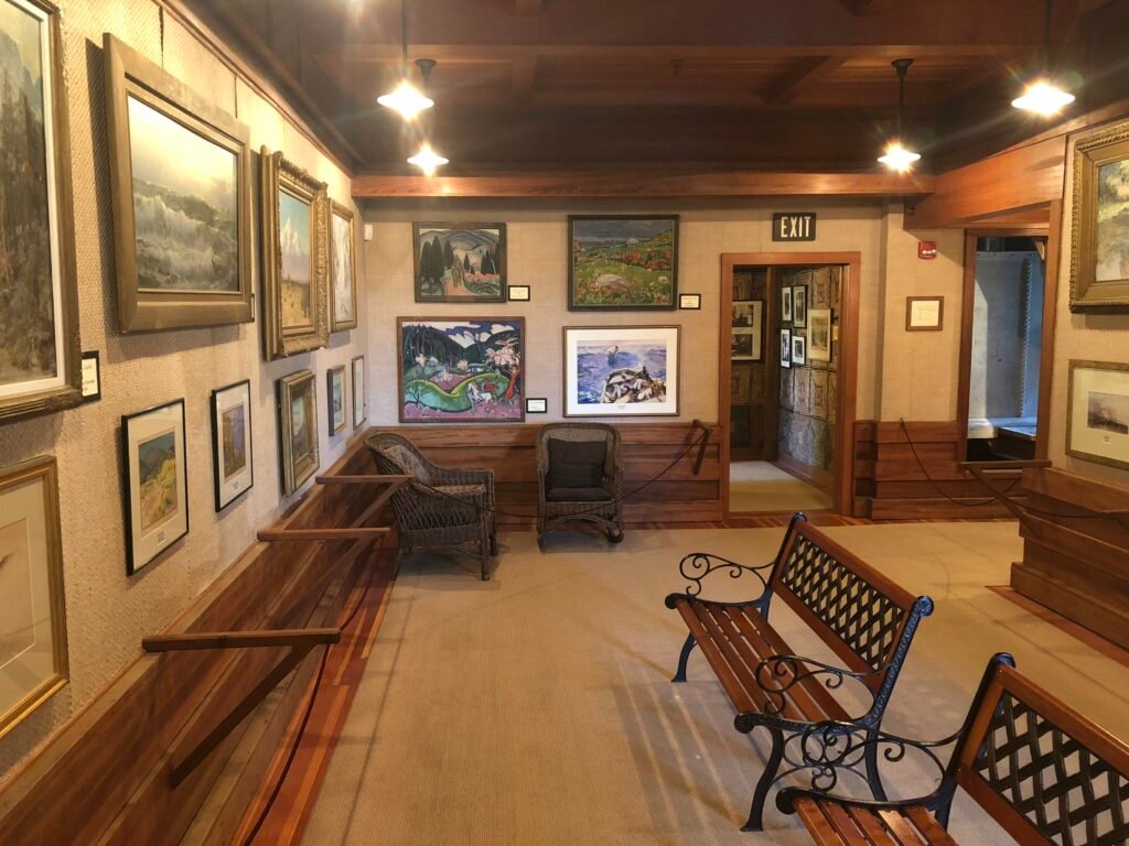 Room With Benches Inside Gillette Castle