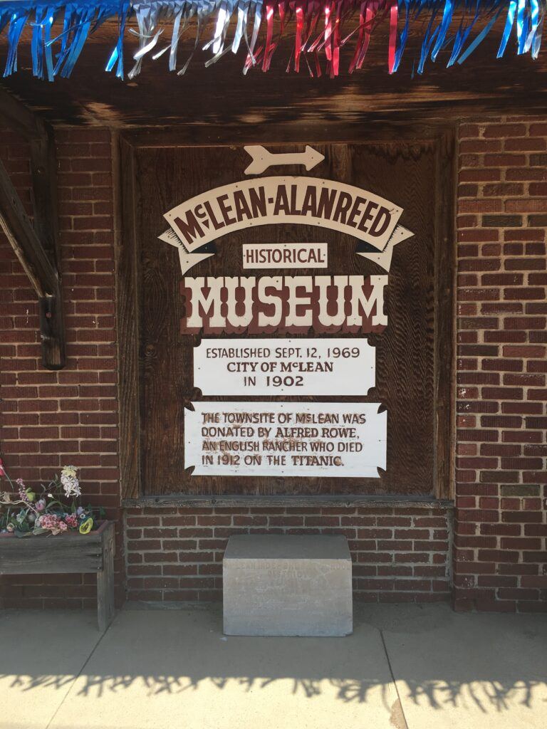 McLean Allenreed Museum Sign