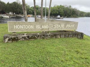 Hontoon Island State Park Sign