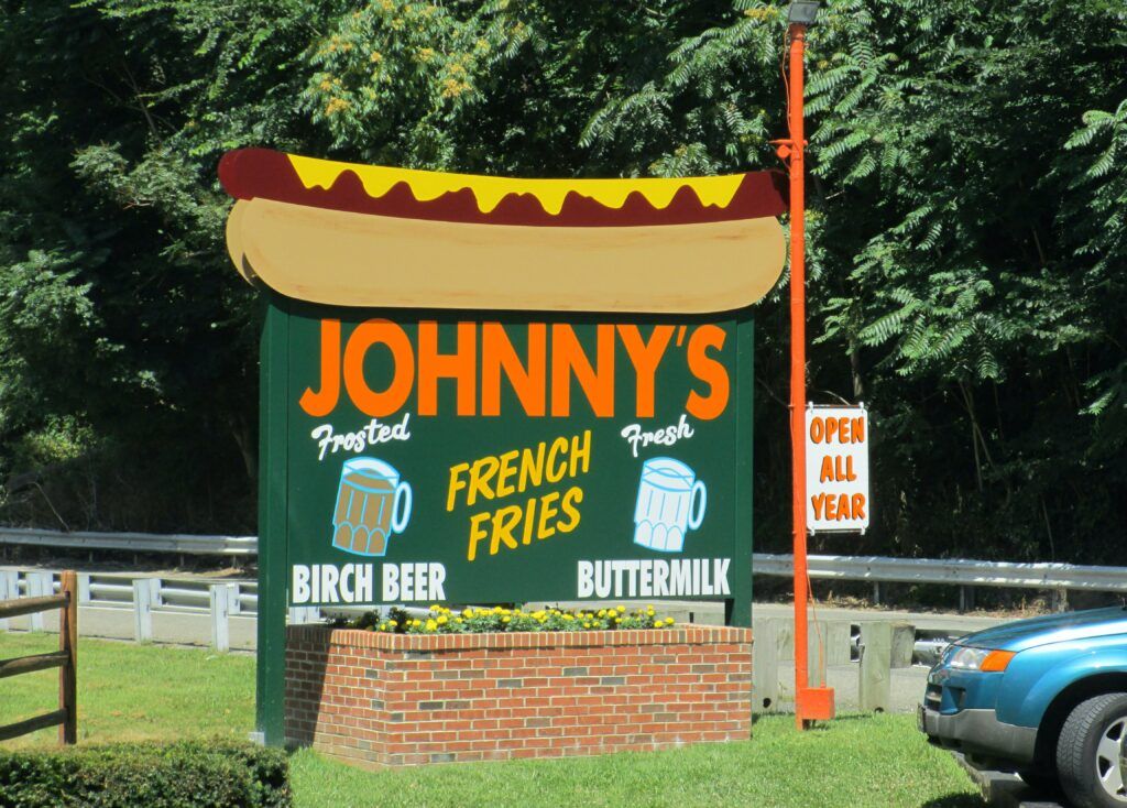 Hot Dog Johnny's Sign