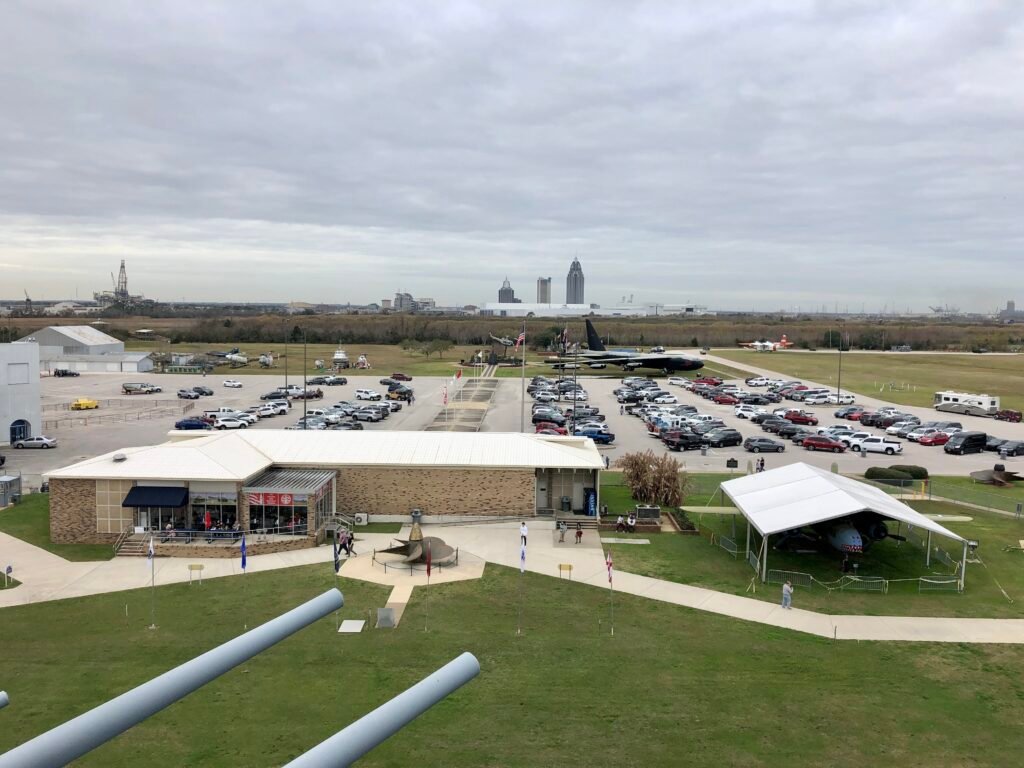 View of Parking Lot from USS Alabama