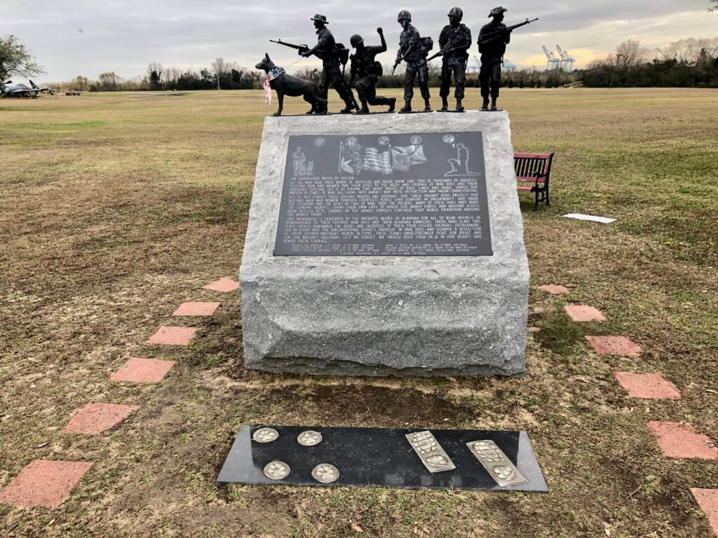 Monument for Soldiers at USS Alabama