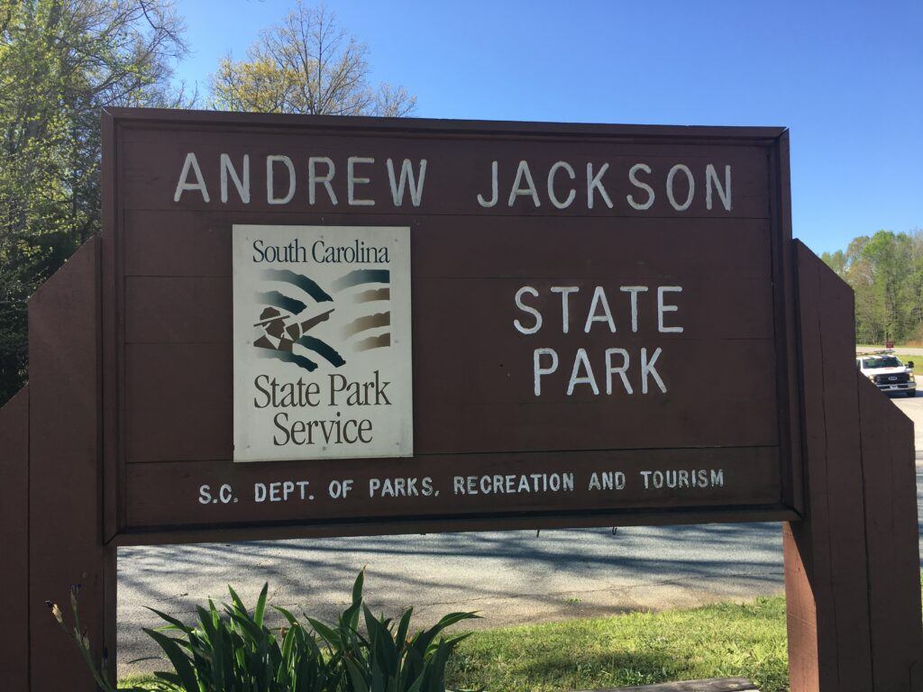 Andrew Jackson State Park Entry Sign