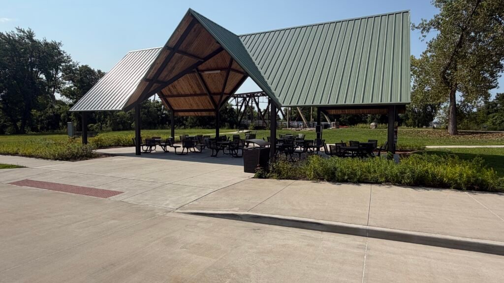 Covered Pavilion at the Old Chain of Rocks Bridge