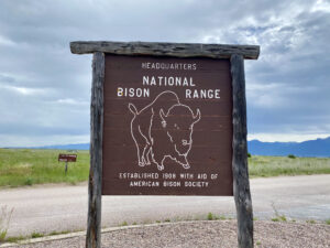 National Bison Range Sign
