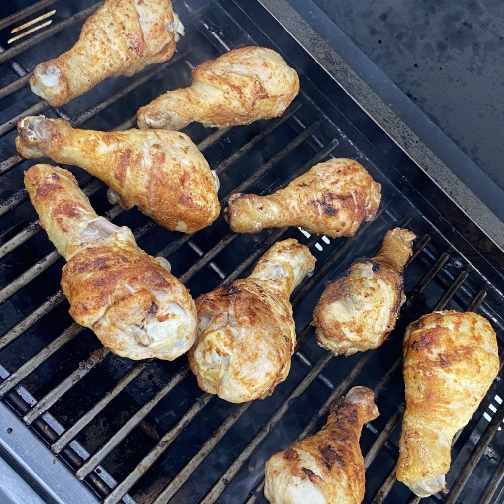 Chicken Legs on the BBQ