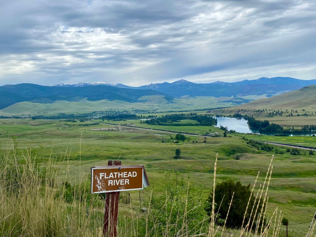 View of Flathead River at Bison Range