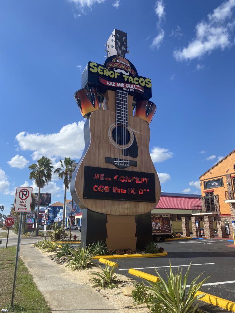 Guitar Taco Sign