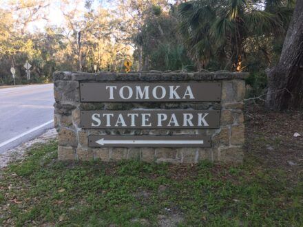 Tomoka State Park Sign