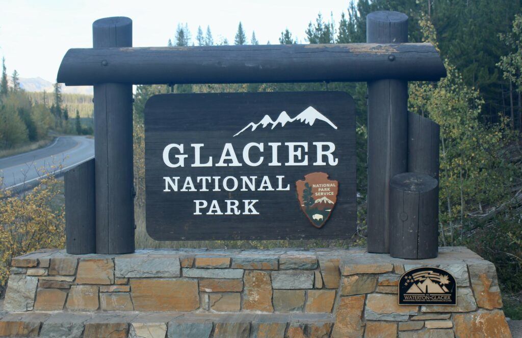 Glacier National Park Sign