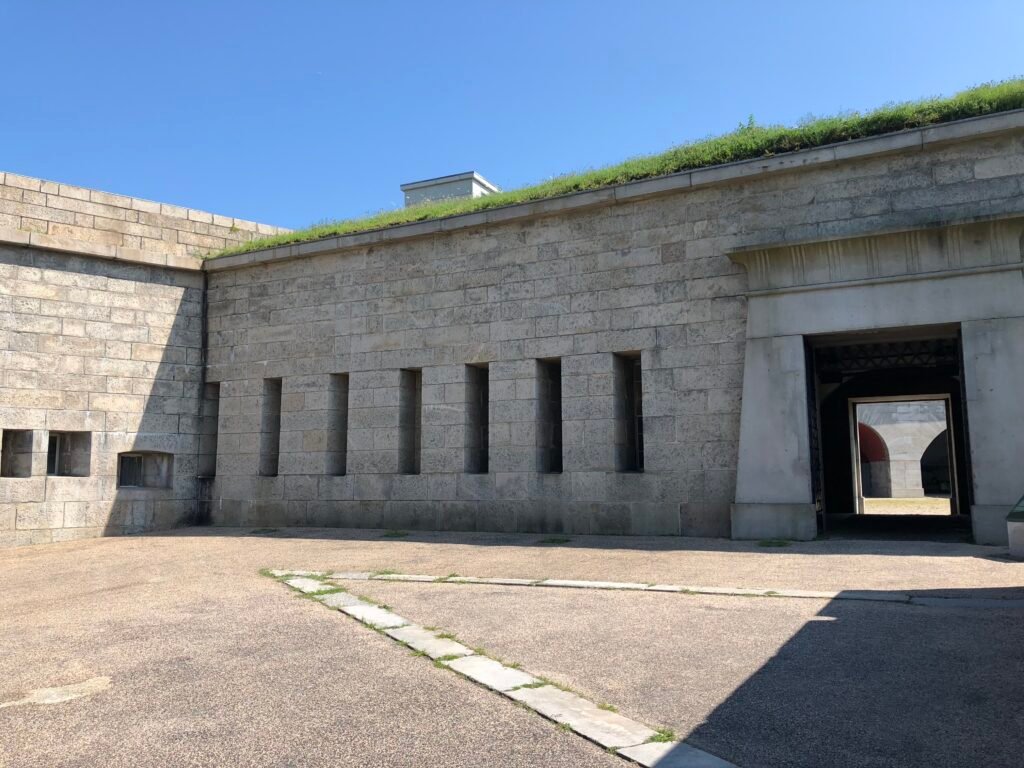 Fort Trumbull Stone Wall Entry