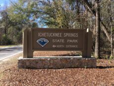 Ichetucknee Springs Entrance Sign