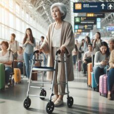 Senior at The Airport
