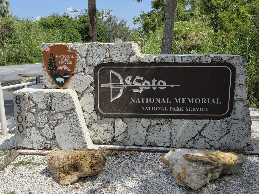 De Soto National Monument Sign