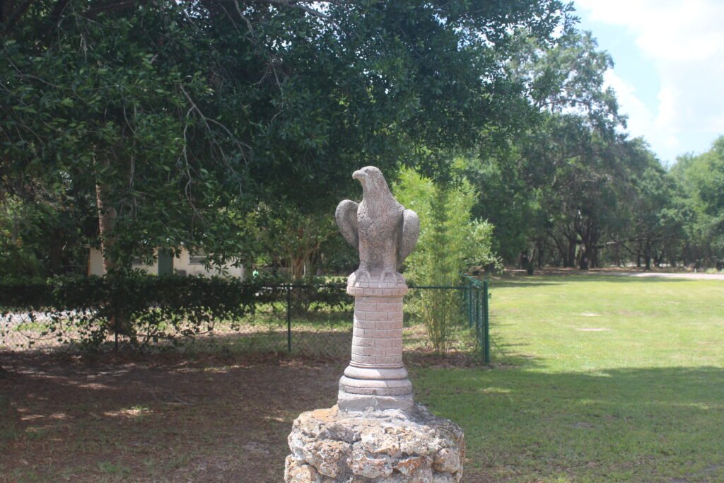 St Anne Shrine Stone Eagle