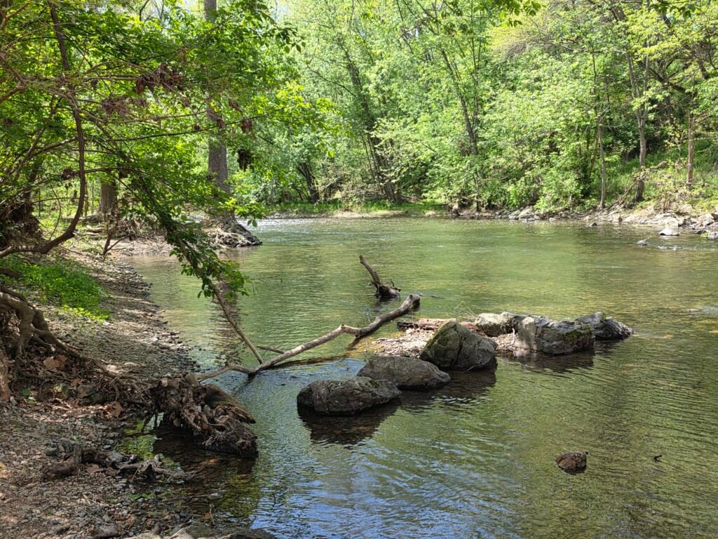 Meems Bottom Covered Bridge Water