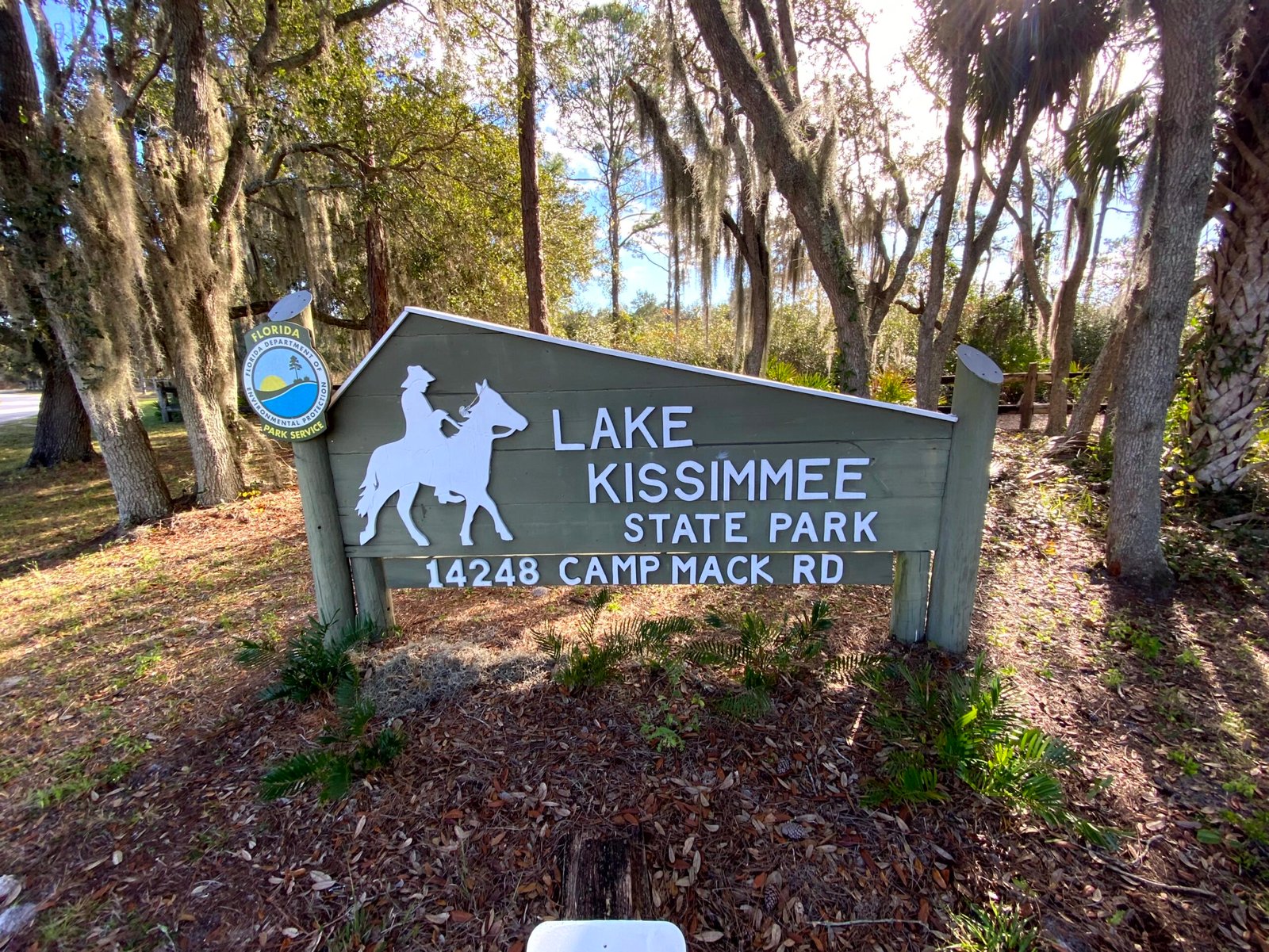 Lake Kissimmee State Park Entrance Sign