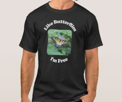 Like Butterflies I Am Free Dark Shirts
