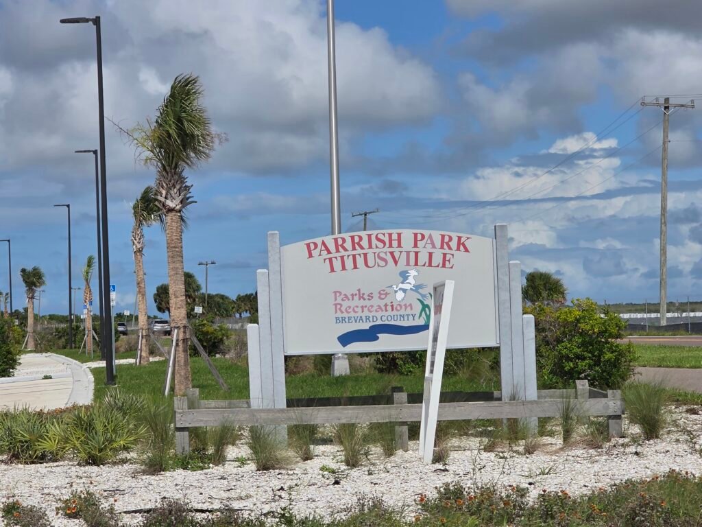 Sign for Parrish Point Park