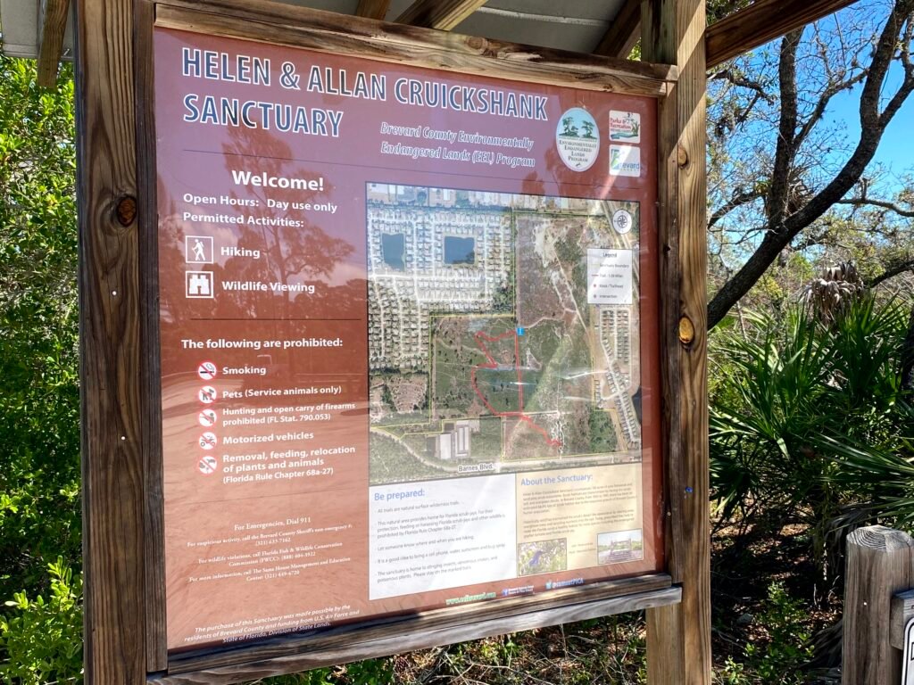 Helen and Allan Cruickshank Sanctuary Sign