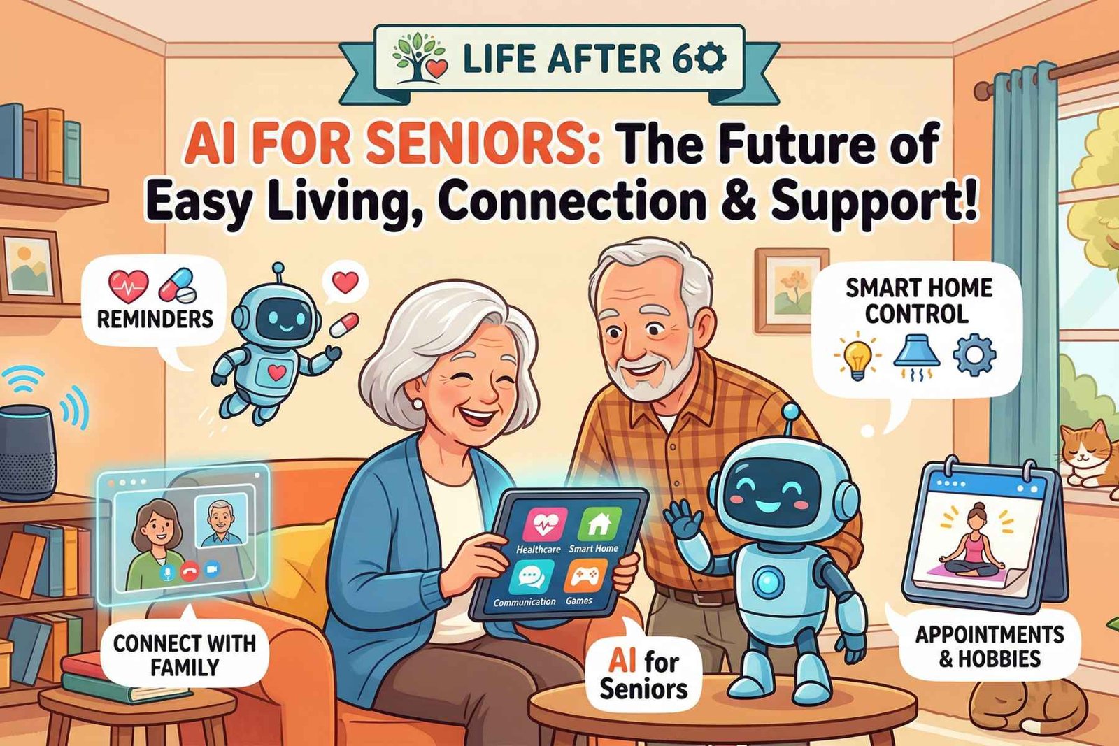Drawing of AI for Seniors