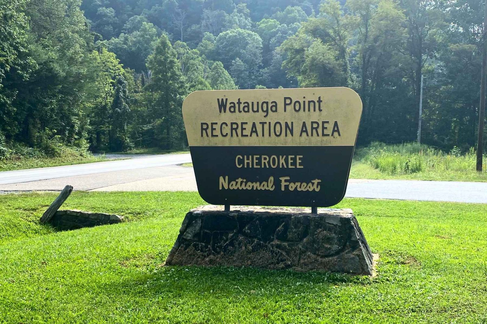 Watauga Point Rec Area Sign
